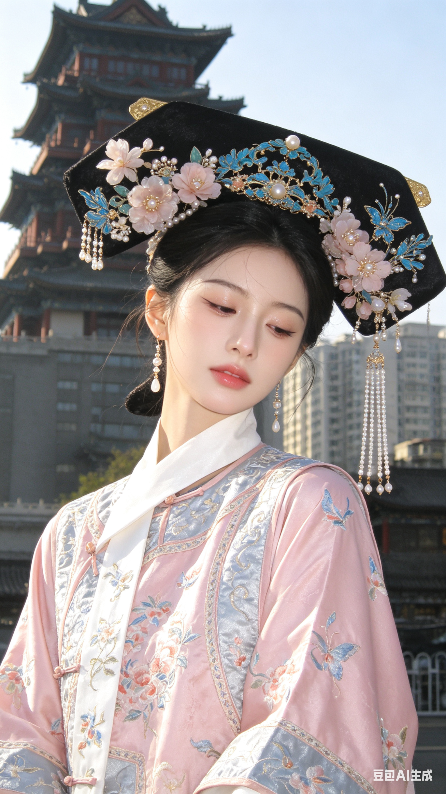 帮我生成图片：该人像摄影作品以电影写真风格呈现，具有ccd拍照感，画面构图虽随意却充满生活的绚丽日常，展现出一种随手拍快照质感。画面主体是一位冷白皮、高颜值、身材娇好的女生，模样似洋娃娃般可爱，瓜子脸尖下巴，皮肤白皙，… - AI prompt reference from CC Prompt Galaxy