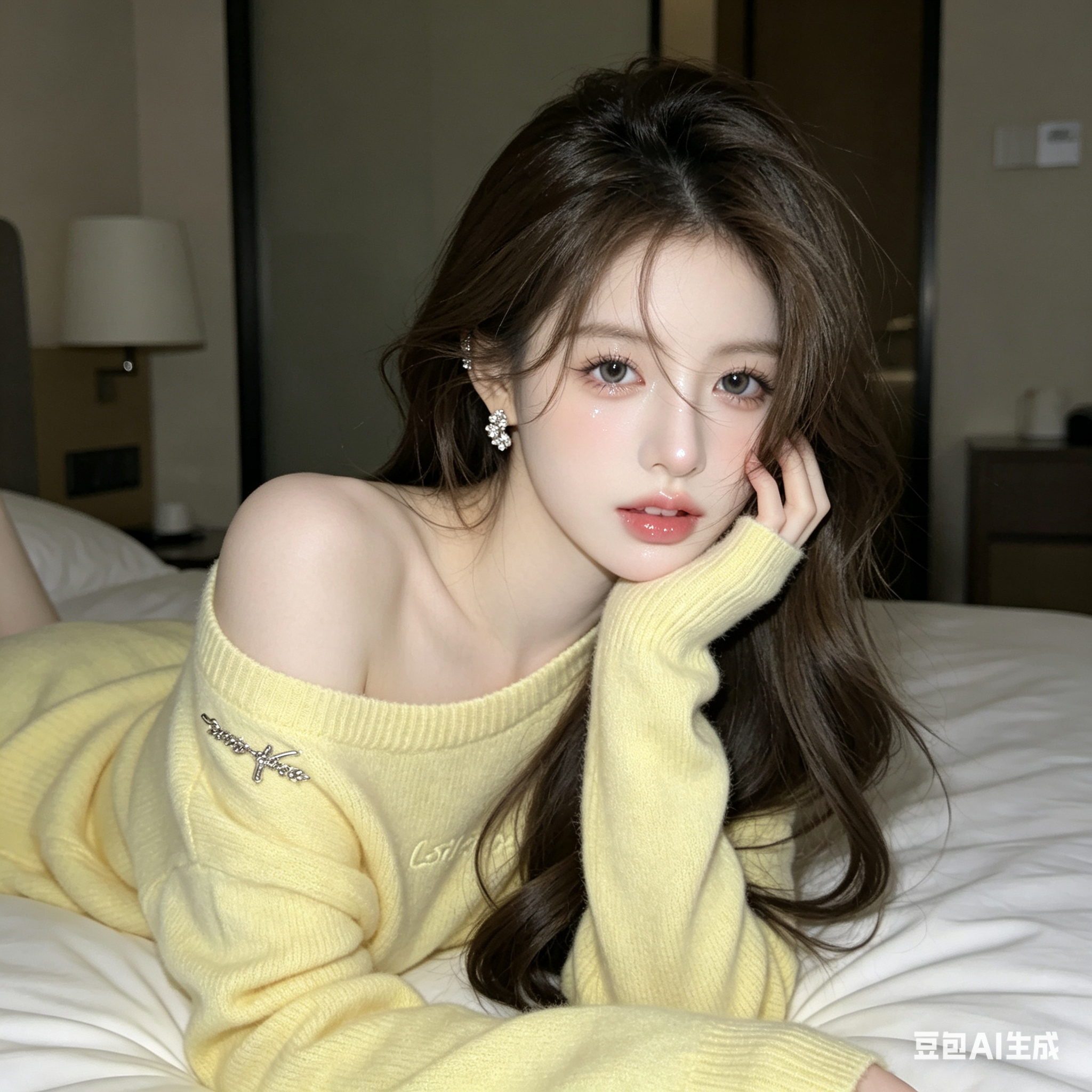 帮我生成图片：这是一张具有少女感网拍风格的网感头像，以概念风美学和氛围感美学为核心，画面采用极简留白、空境叙事的手法，色调低饱和静谧、暗调沉敛、清透疏离，质感弱化，意境优先，简约克制，以氛围感主导。室内居家的场景中，运… - AI prompt reference from CC Prompt Galaxy