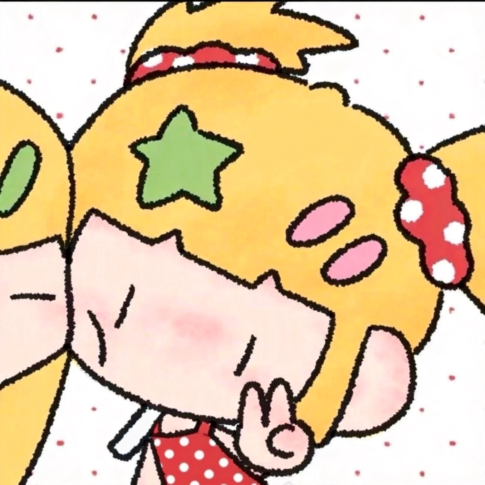 ##把裙子改成红色波点 和发圈配套 - AI提示词参考图，来自西西提示词