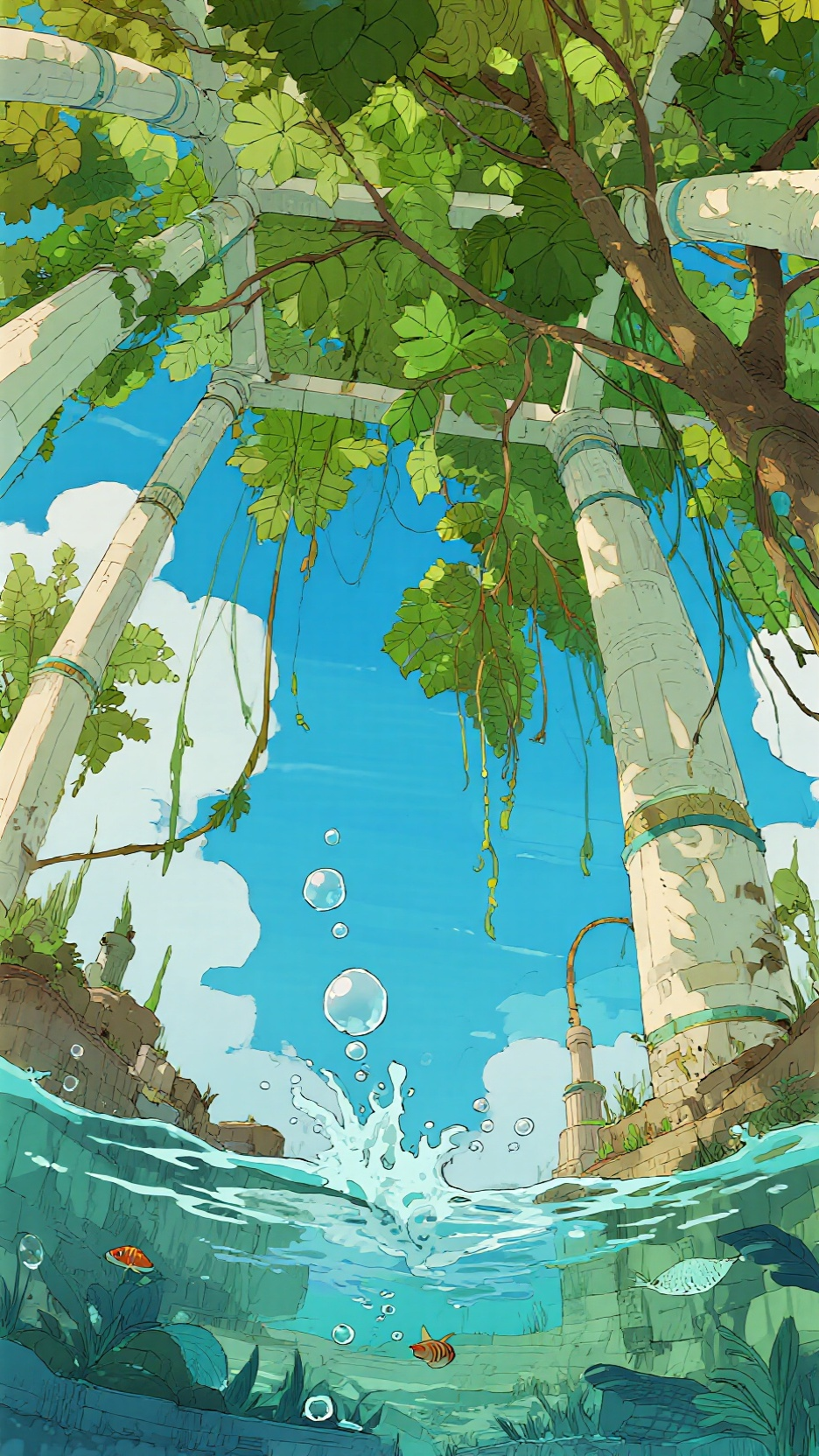 Moebius (Jean Giraud)风格，仰视视大透视广角，鱼眼大透视，大师级构图，大师级笔触，强烈的明暗对比，丰富的线条，，极繁的粗线条勾勒，复杂的细节，丰富的细节，复古插画，大友克洋风格，勾线，轮廓线，黄金比… - AI提示词参考图，来自西西提示词