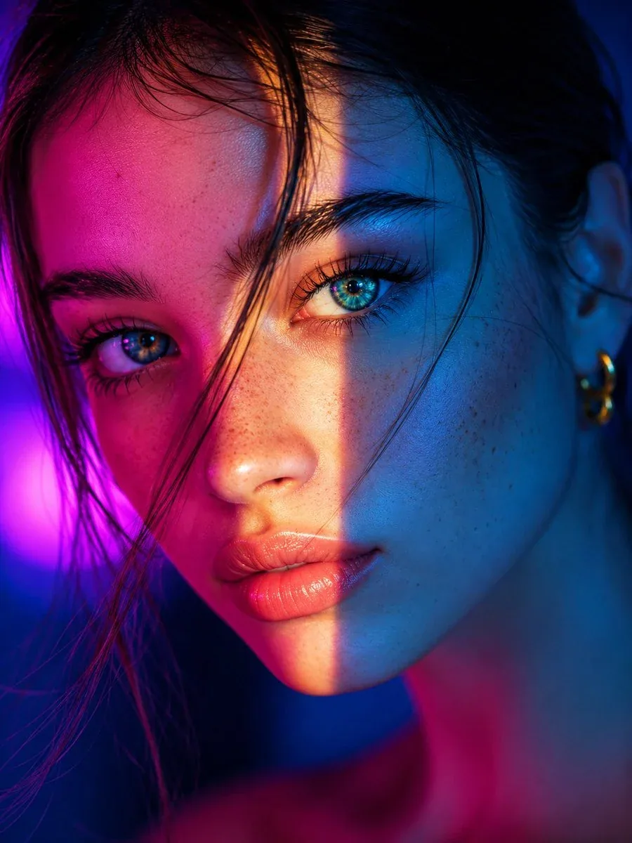 Ultra-realistic, award-winning editorial beauty portrait of an exceptionally beautiful young woman in an extr… - AI提示词参考图，来自西西提示词