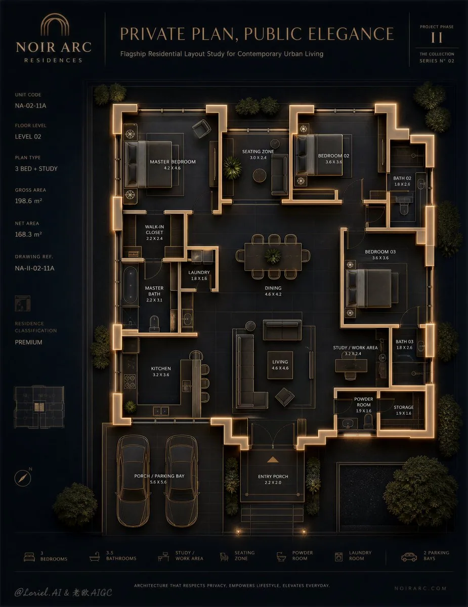 Create a world-class official real estate sales poster for a self-created premium interior property brand cal… - AI提示词参考图，来自西西提示词
