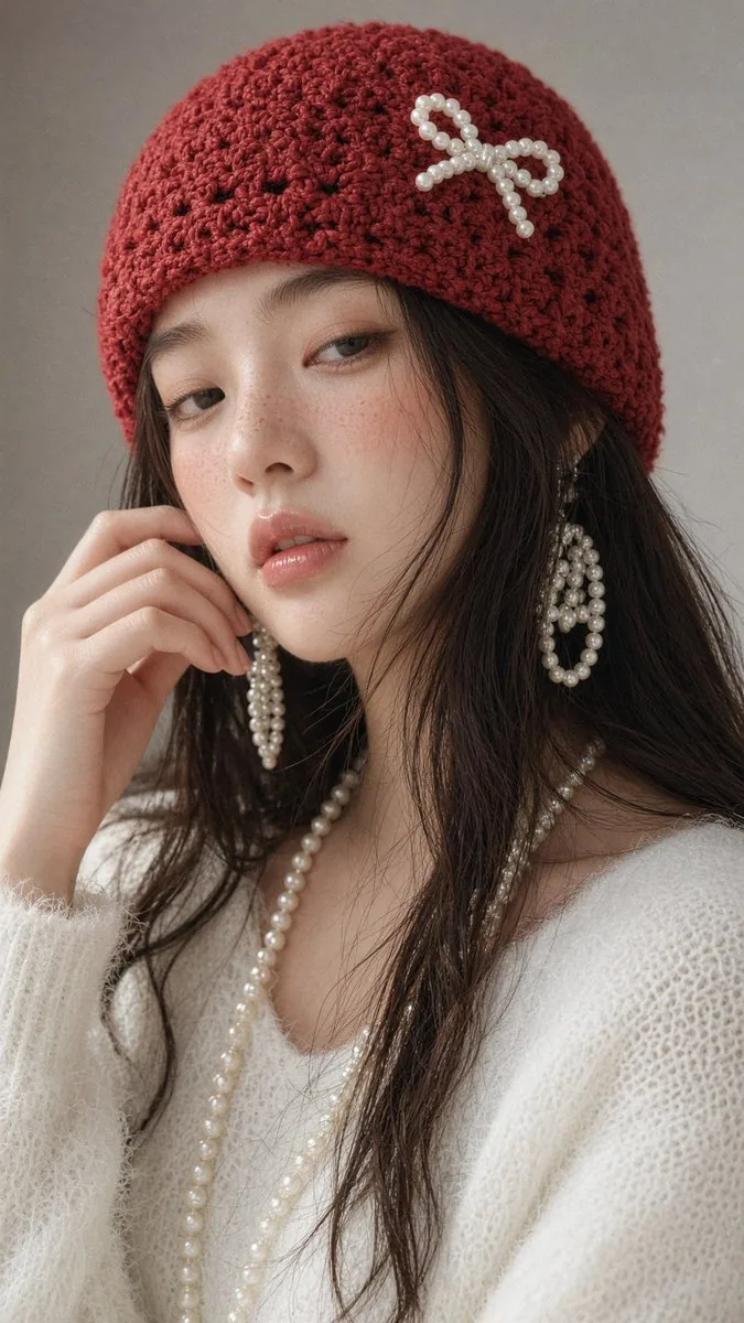 A close-up portrait of a young Taiwan idol in her early 20s with soft porcelain skin, natural texture and sub… - AI提示词参考图，来自西西提示词