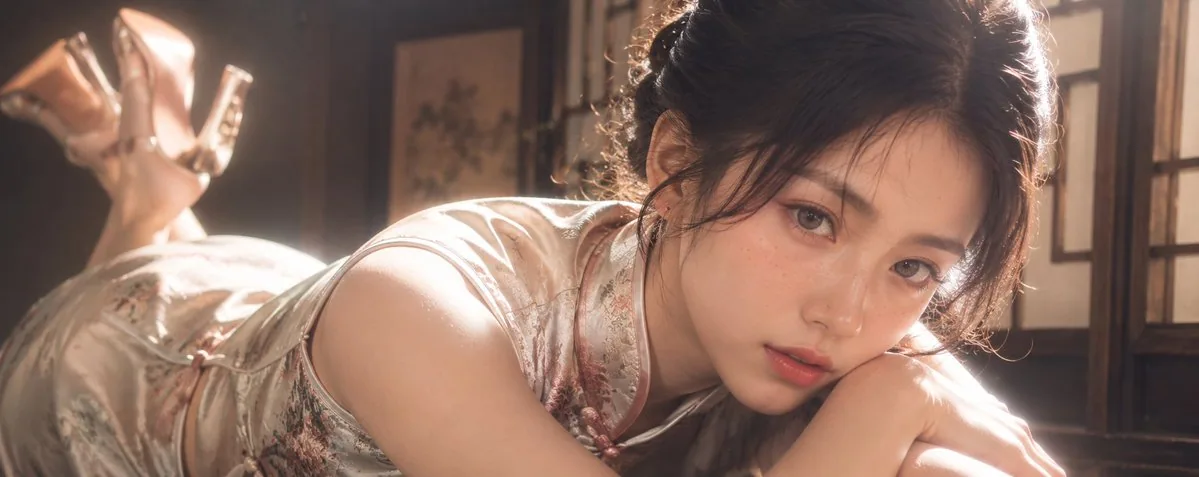 Black Pro-Mist filter, mask effect, soft-light CCD portrait photography, subtle highlight bloom across the fa… - AI提示词参考图，来自西西提示词