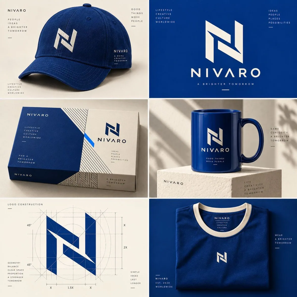 Create an ultra-realistic premium brand identity presentation for a modern lifestyle and creative brand calle… - AI提示词参考图，来自西西提示词