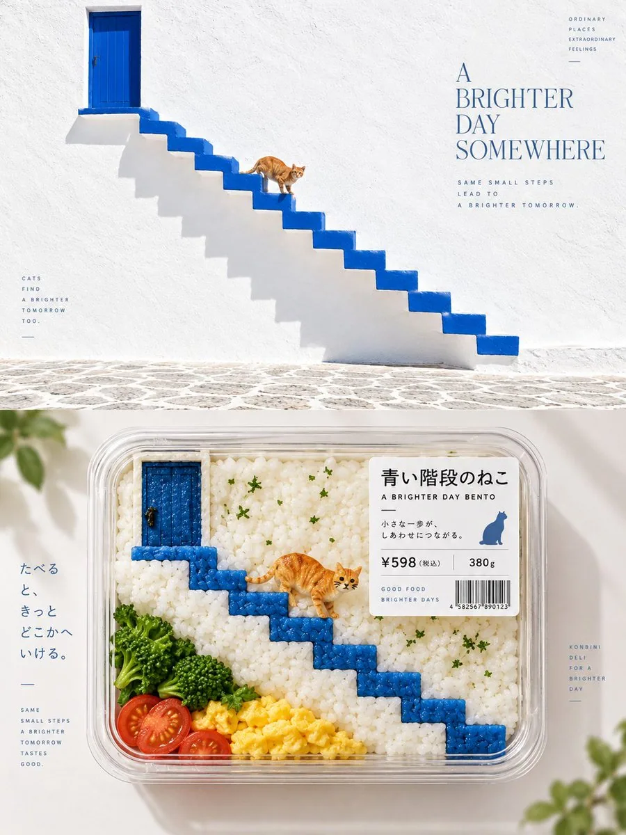 请将我上传的每一张照片分别制作成一张独立的高级设计海报，不多图拼接，每张照片单独输出。整体采用 3:4 竖版构图，上下两个区域高度严格 1:1，各占画面 50%。 上半部分保留原始照片，保持主体身份、结构、姿态、真实质… - AI提示词参考图，来自西西提示词