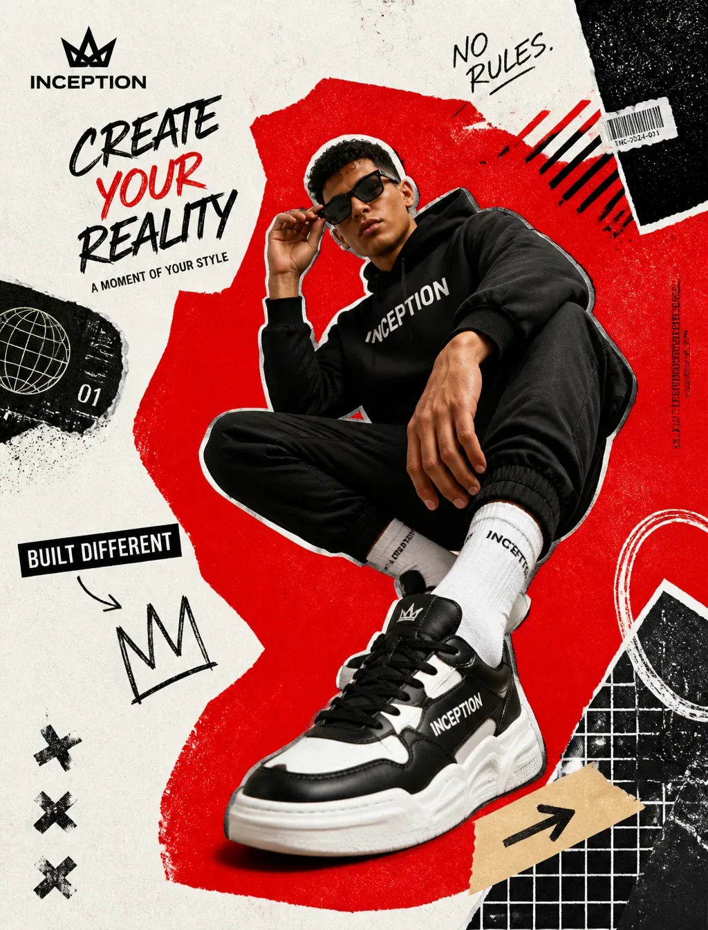 [BRAND NAME = Inception. Act as a Social Media Art Director and Digital Collage Artist specializing in bold, … - AI prompt reference from CC Prompt Galaxy