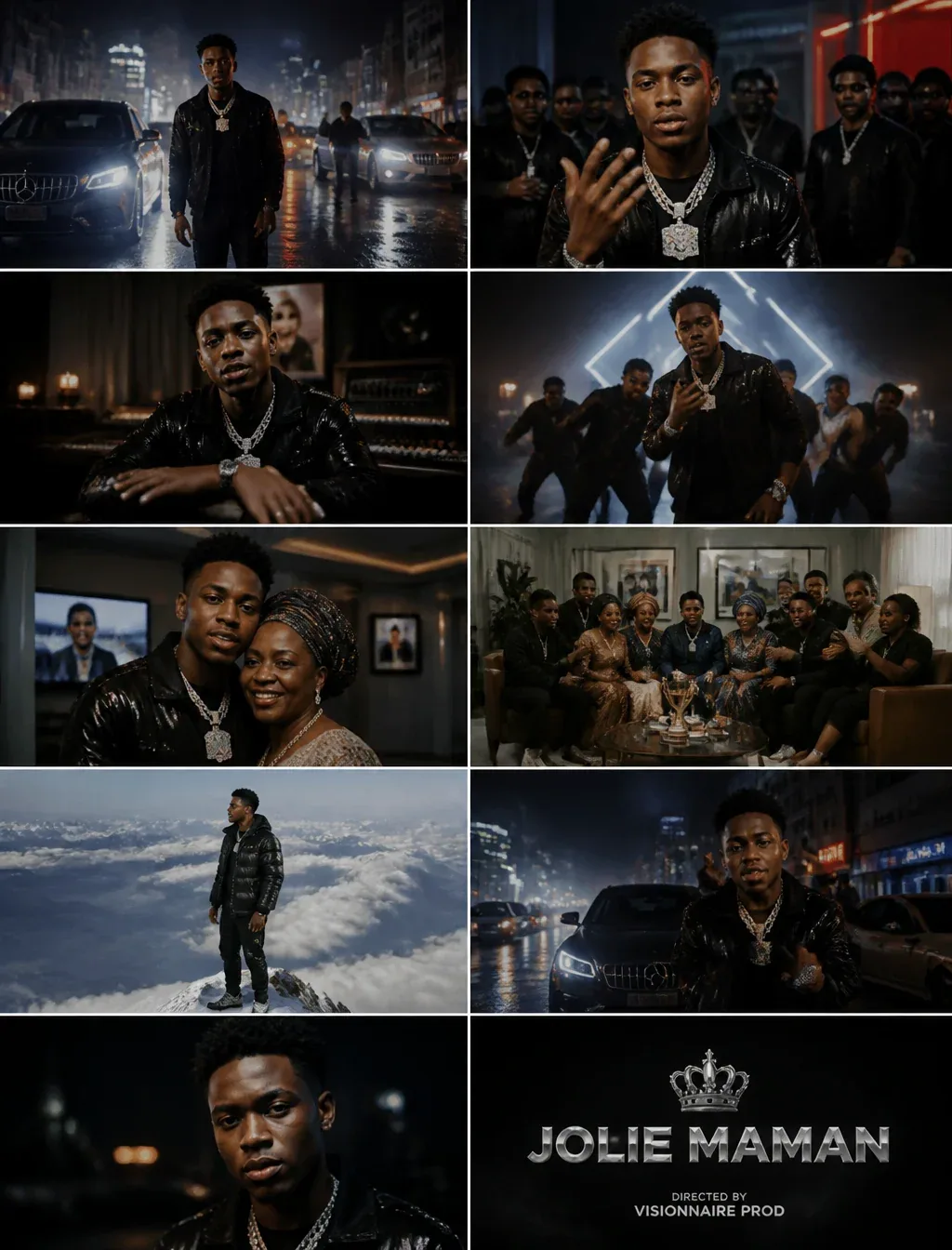 Créer un clip vidéo musical Afro Drill Yoruba professionnel avec le personnage principal basé sur la photo fo… - AI提示词参考图，来自西西提示词