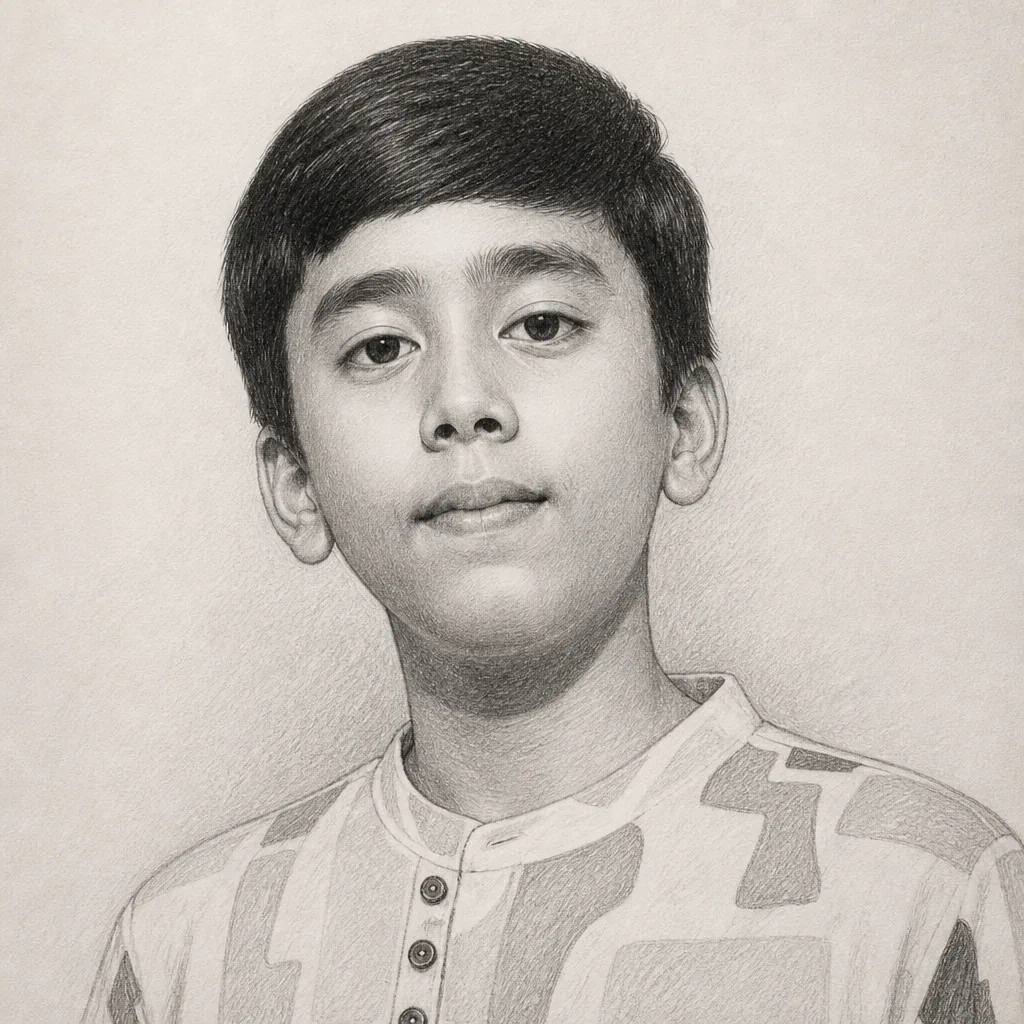 Create a highly detailed pencil sketch portrait on paper of the uploaded face.Keep the face exactly identical… - AI prompt reference from CC Prompt Galaxy