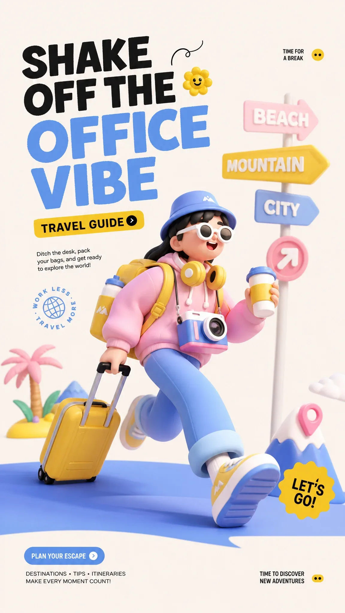 Cutting-edge internet operations visual design master standard, Behance / Dribbble 3D illustration style post… - AI提示词参考图，来自西西提示词