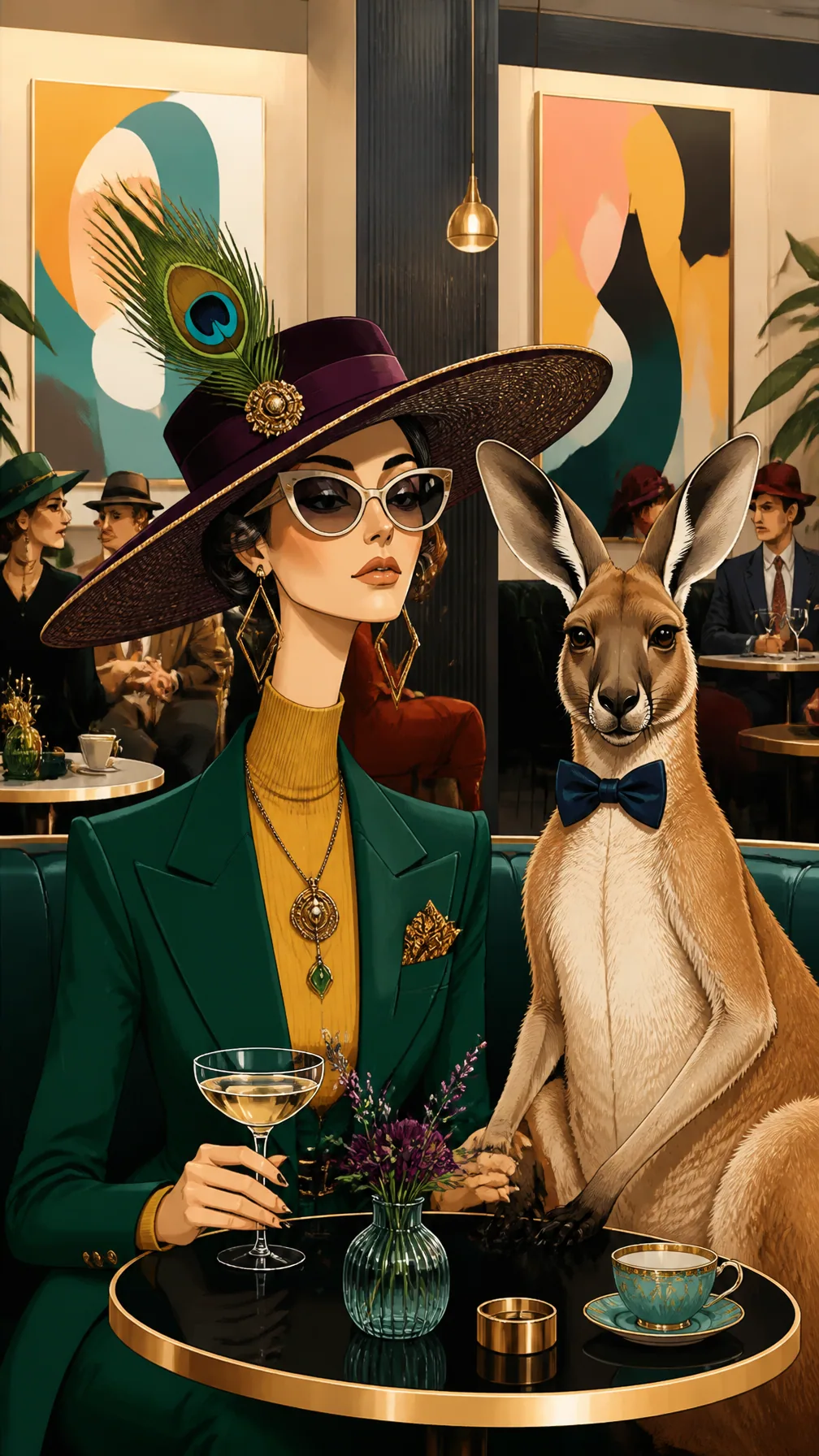 Sophisticated editorial illustration, whimsical stylized character design, clean graphic illustration with cr… - AI prompt reference from CC Prompt Galaxy