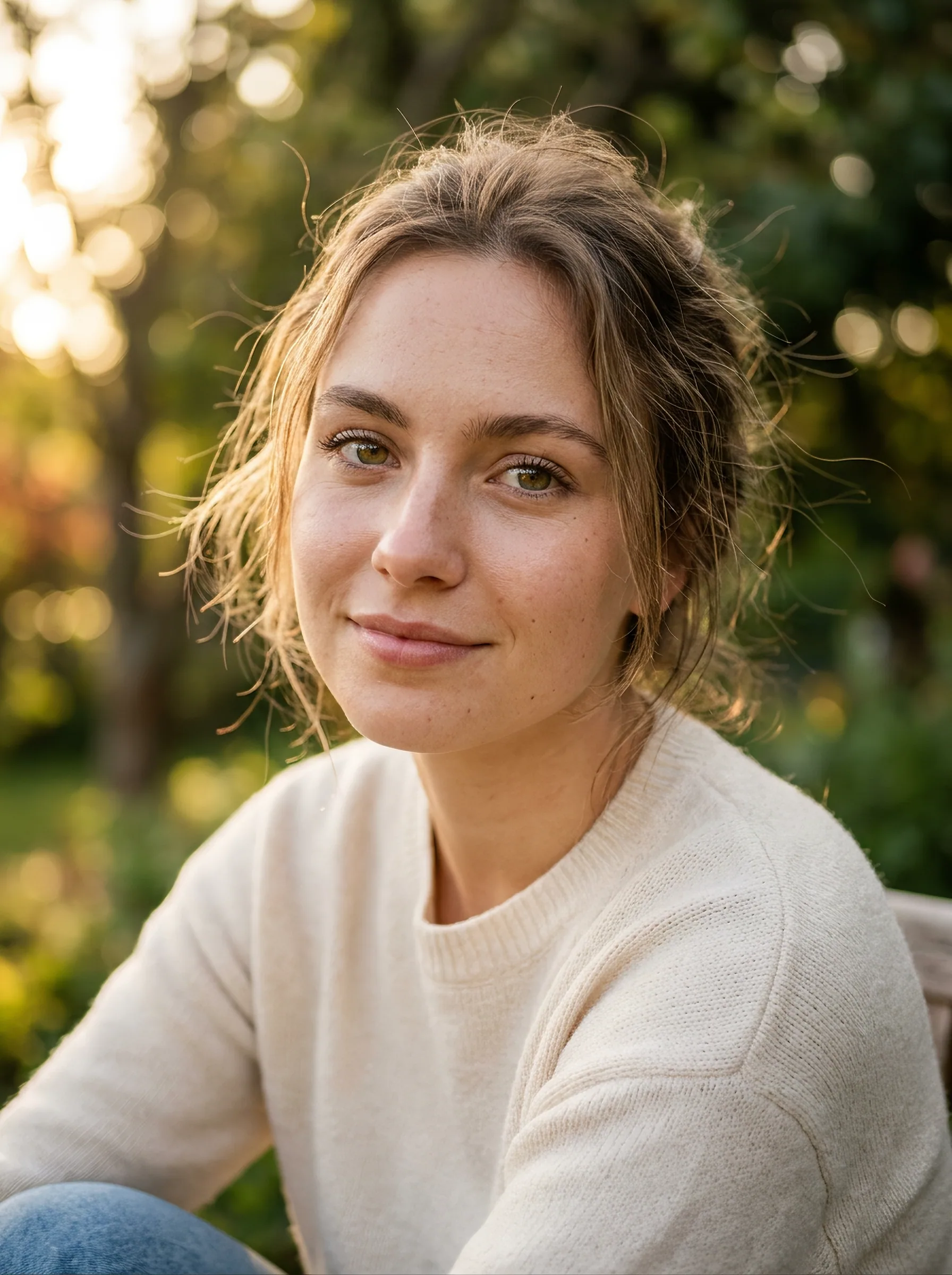 "Ultra-realistic cinematic portrait of a beautiful young Caucasian woman, 20 years old, natural fair skin wit… - AI prompt reference from CC Prompt Galaxy