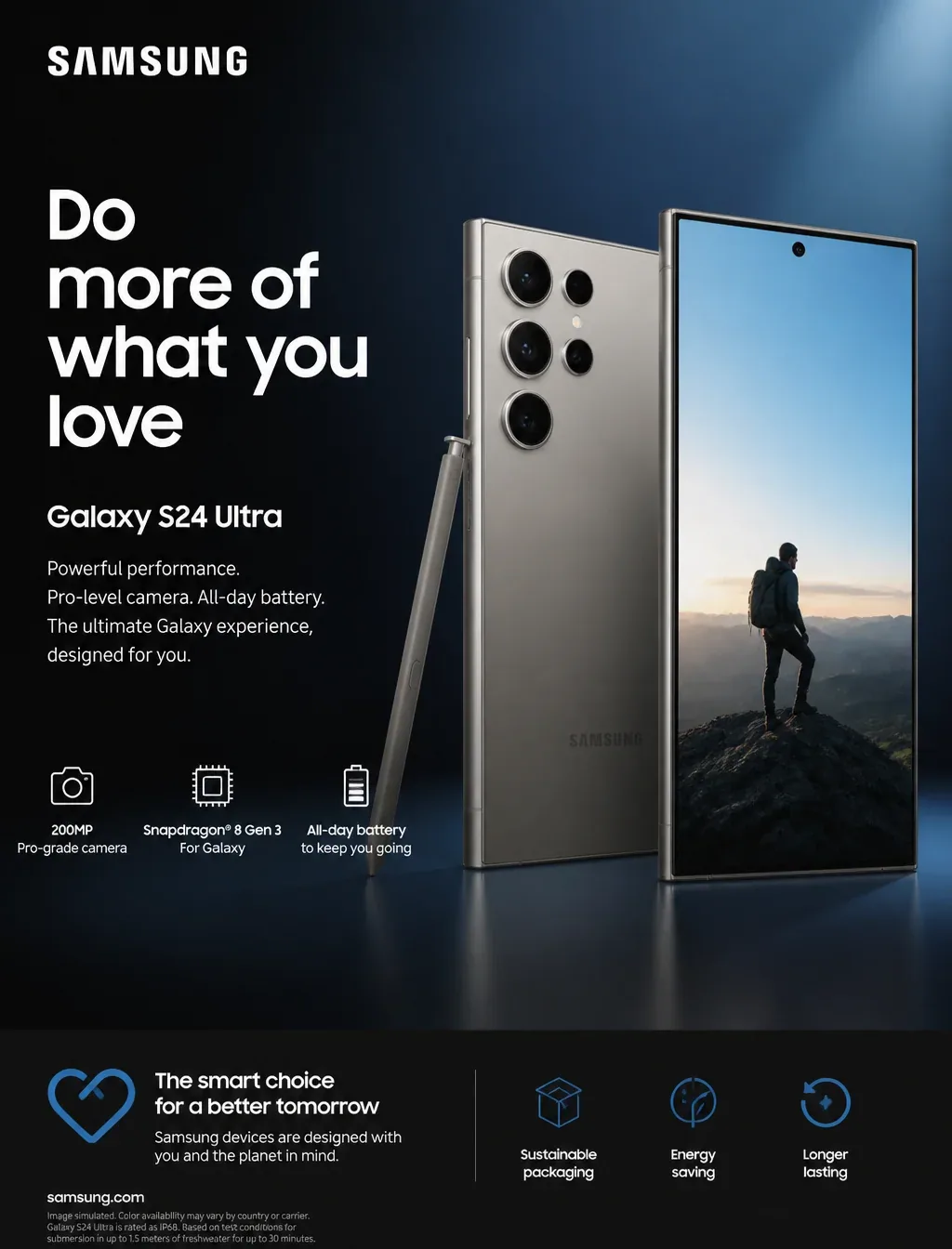Prompt Samsung advertiseme nt - AI prompt reference from CC Prompt Galaxy