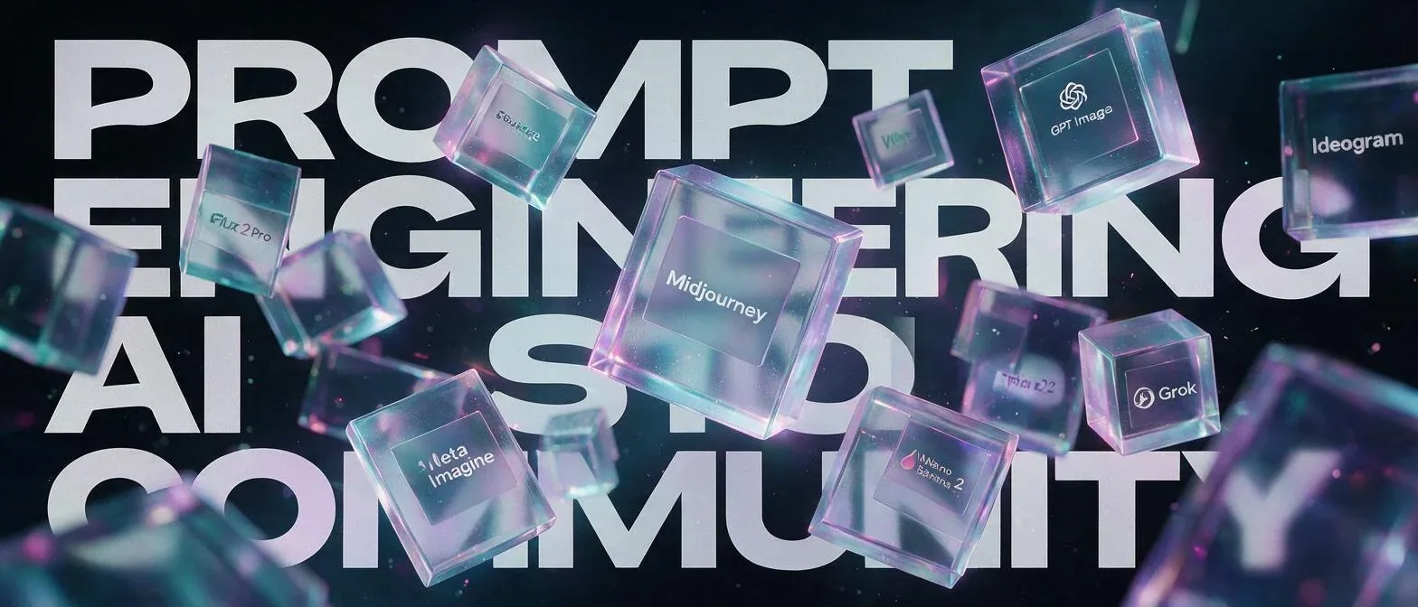 Create an ultra-premium editorial technology poster for the AI community "AI Prompt Studio".Design style:Beha… - AI提示词参考图，来自西西提示词