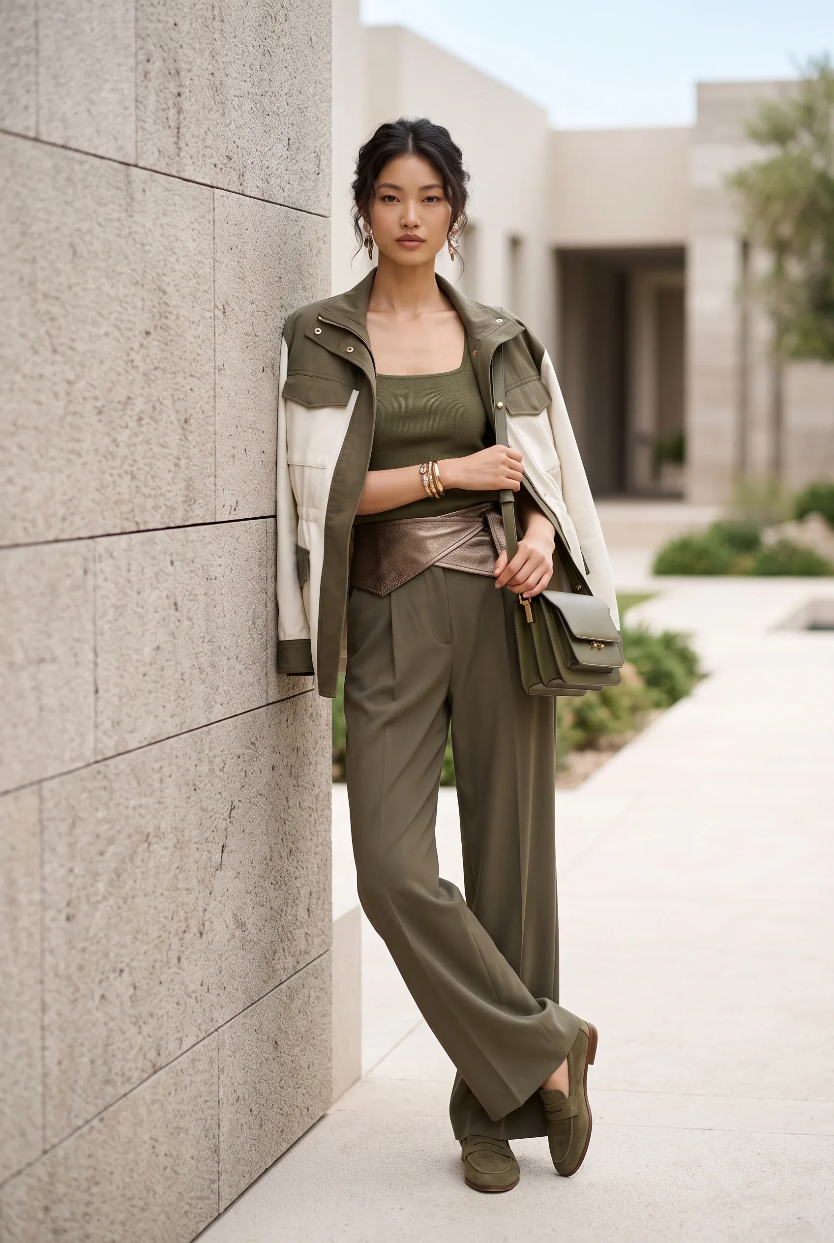 Transform the uploaded portrait subject [image1] into the fashion style of the reference image while preservi… - AI提示词参考图，来自西西提示词