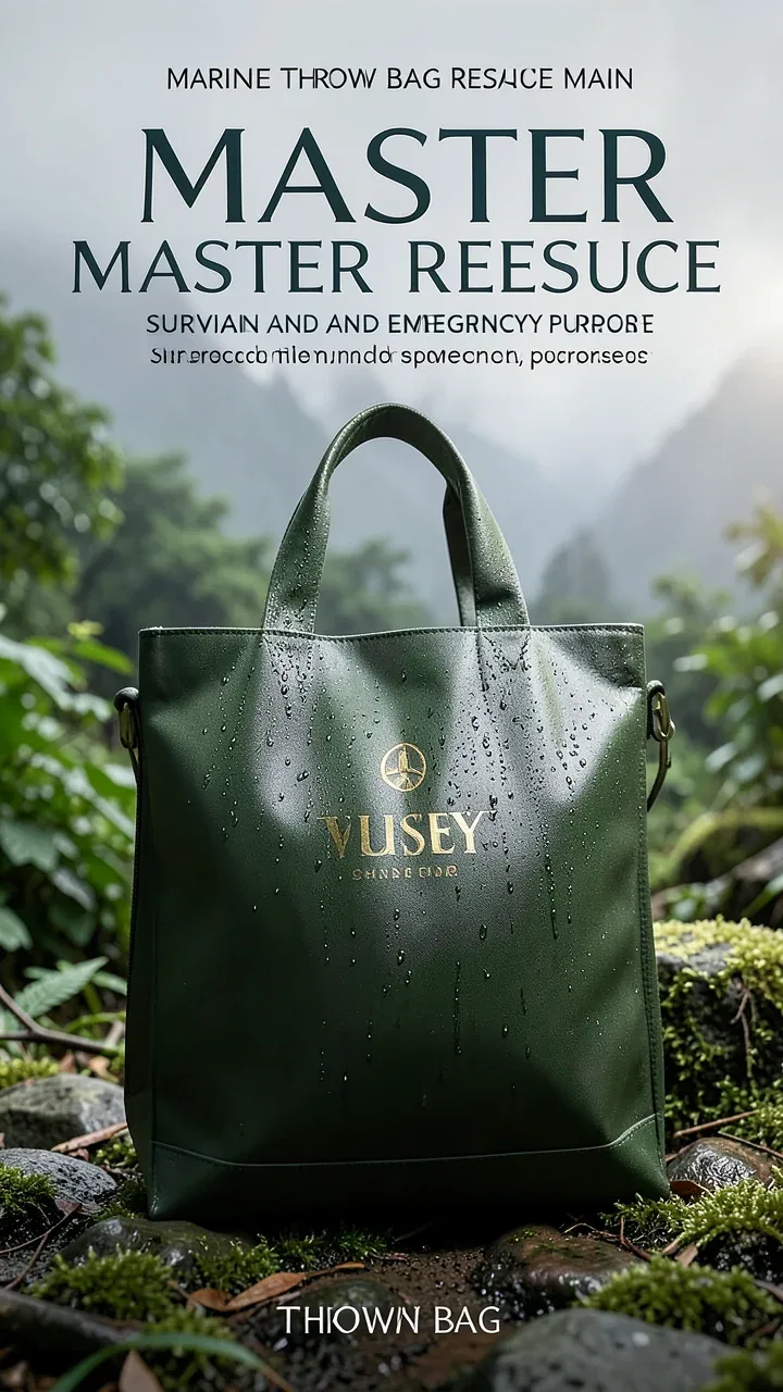 Create a outdoor Throw Bag advertising poster for a outdoor used. Design it as a polished commercial poster w… - AI prompt reference from CC Prompt Galaxy