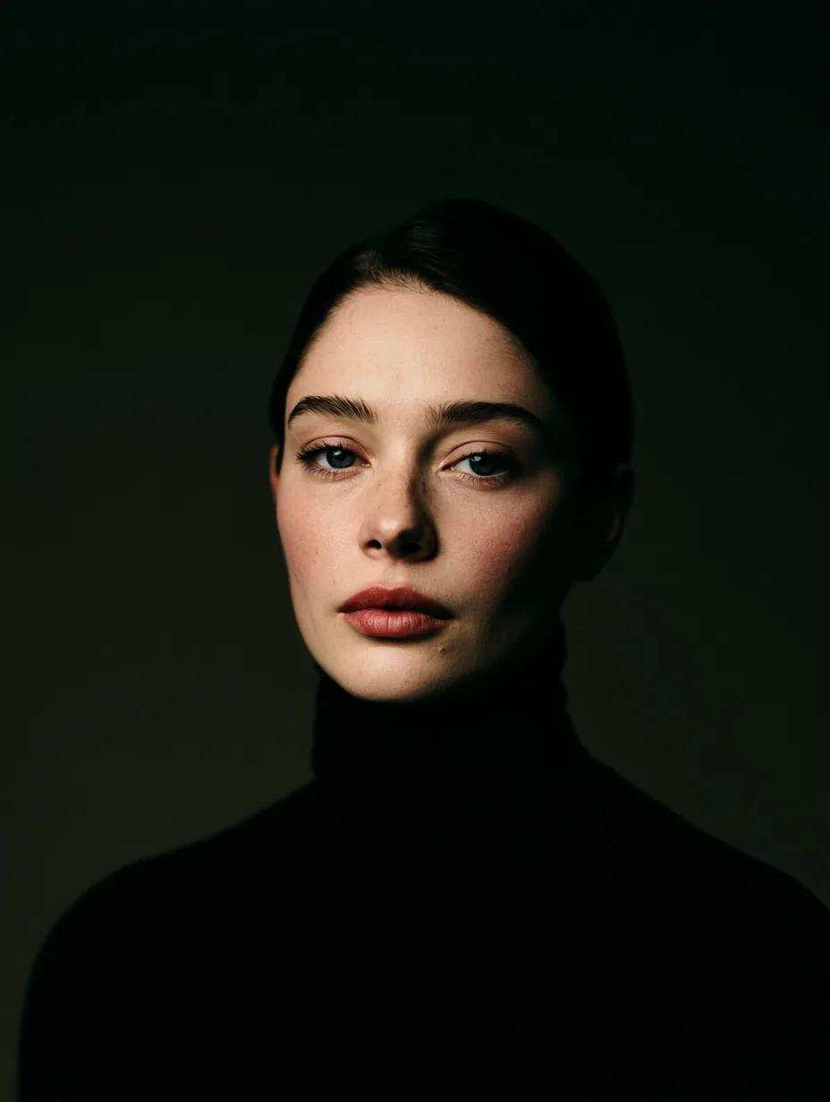 fashion editorial photography, front shot, upper body, professional female model, shot with hasselblad x2d 10… - AI prompt reference from CC Prompt Galaxy