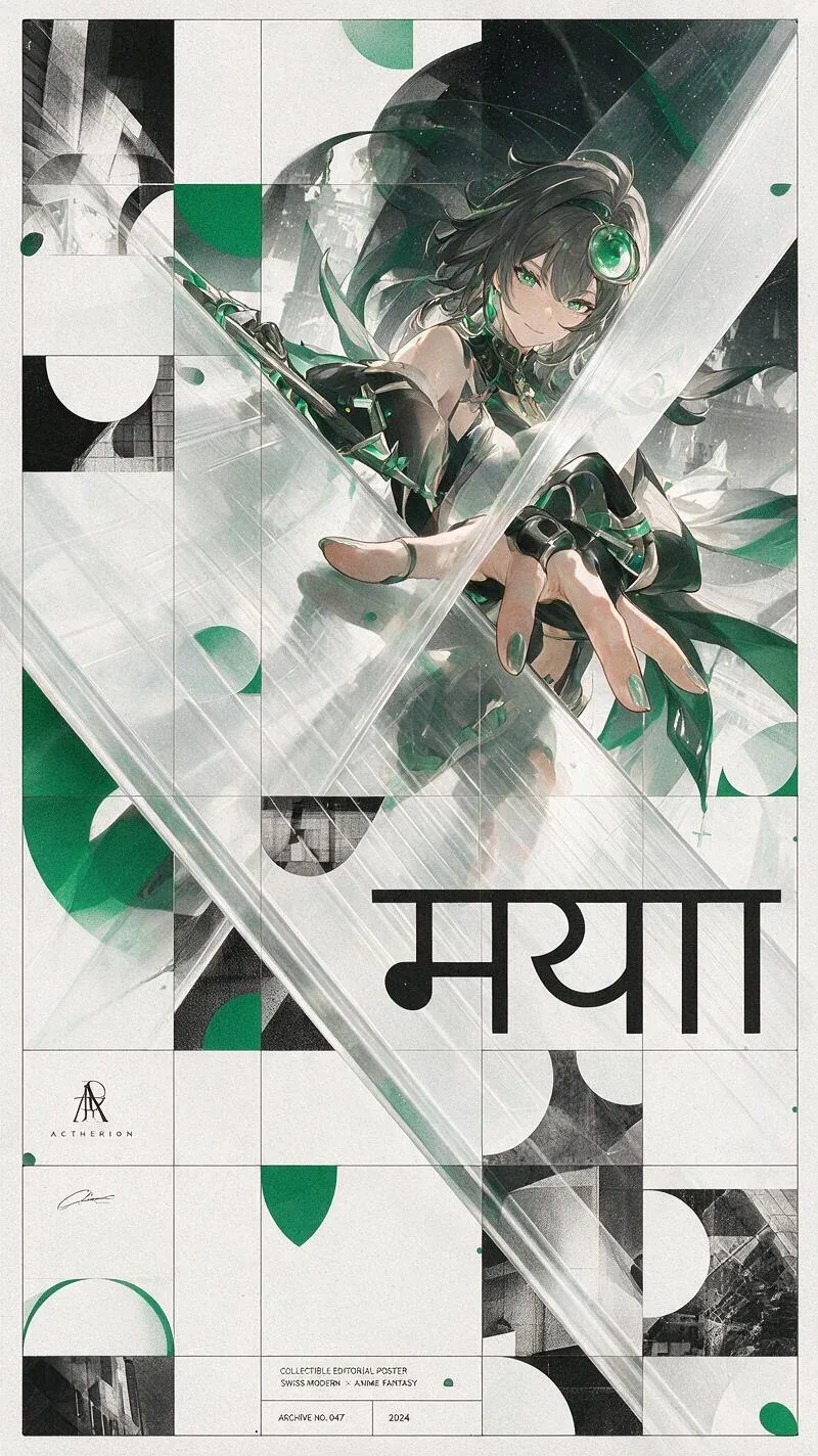 Priority: Character Identity → Composition → Graphic System → Typography → Branding → Print Texture.Create a … - AI提示词参考图，来自西西提示词