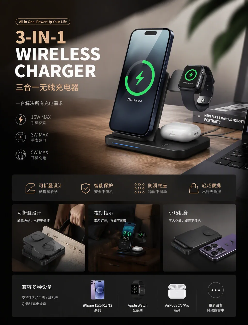 [中文] 请以专业设计师的视角重新设计这个商品广告。 采用当前的潮流趋势，针对目标受众的精致设计。 [English] Please redesign this product advertisement from t… - AI提示词参考图，来自西西提示词