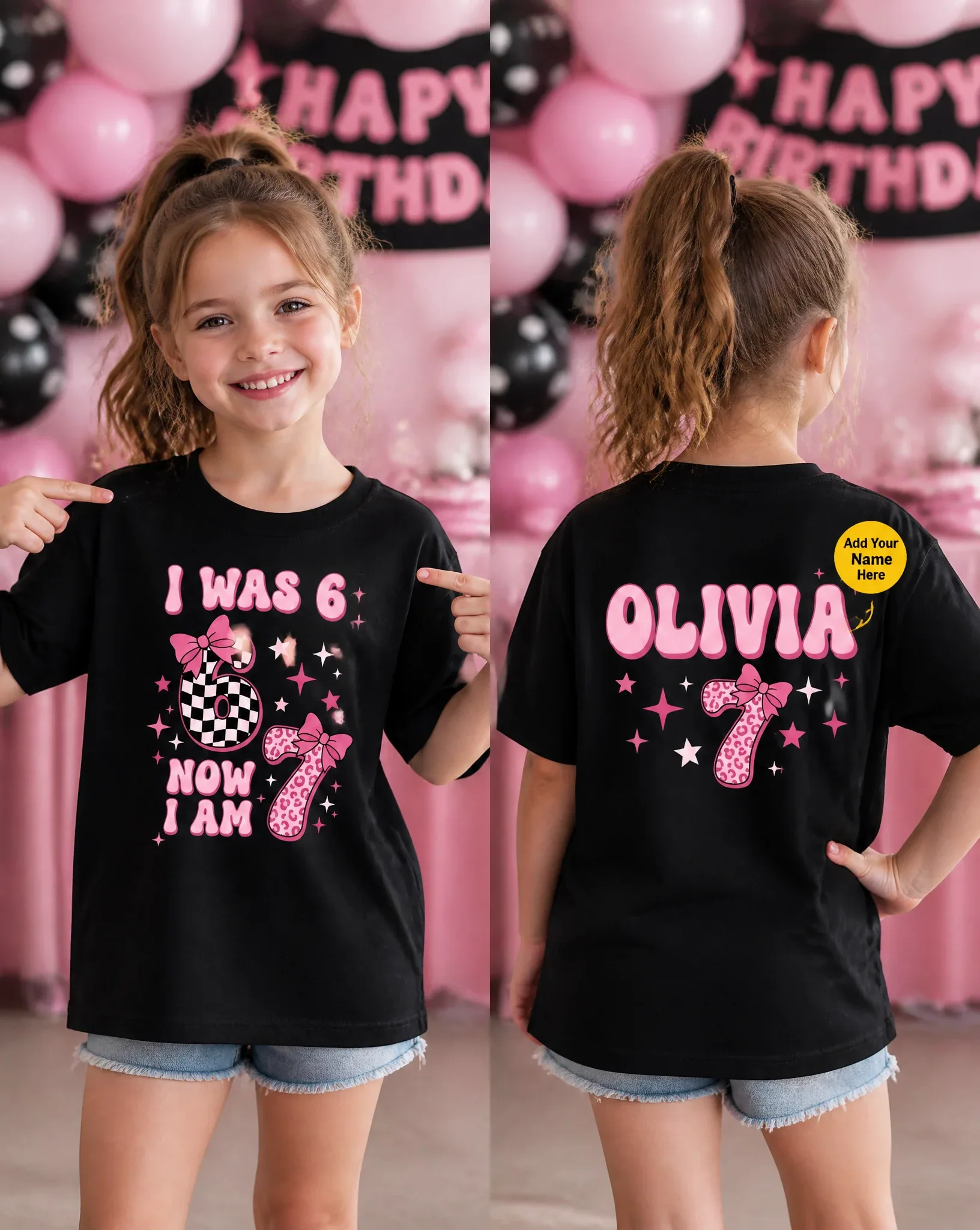 I want a Black Color t-shirt in the mockup, shown in two separate images: Front view and Back view.The t-shir… - AI提示词参考图，来自西西提示词