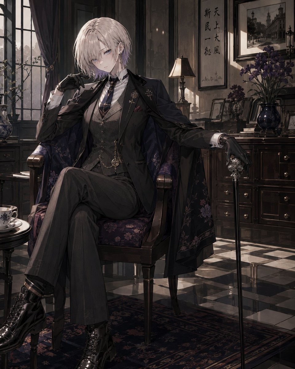 Using the attached image as a character reference, draw a new illustration of the same character while mainta… - AI提示词参考图，来自西西提示词