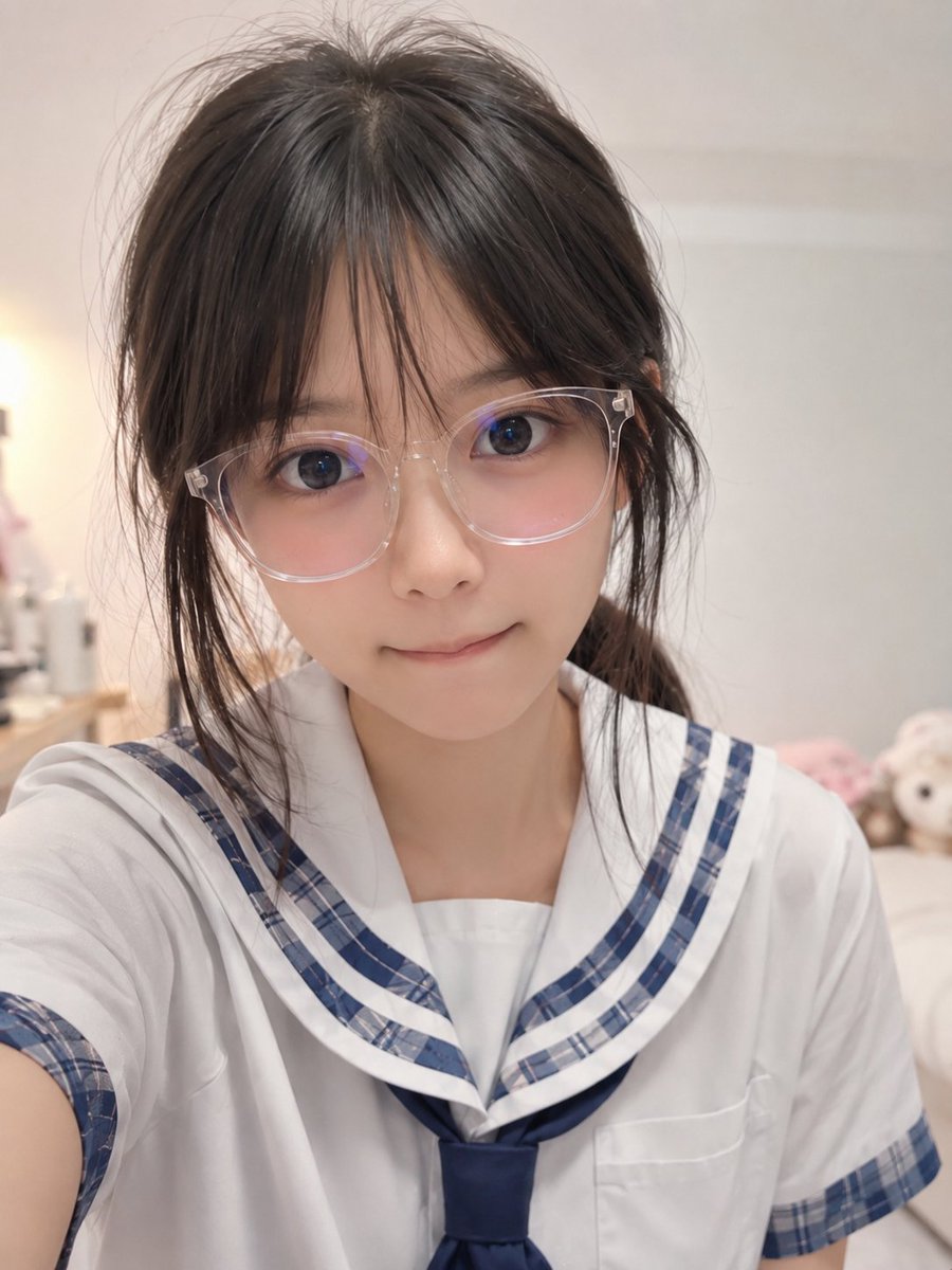 Create a highly realistic vertical selfie-style portrait of a {argument name="character age" default="young a… - AI提示词参考图，来自西西提示词