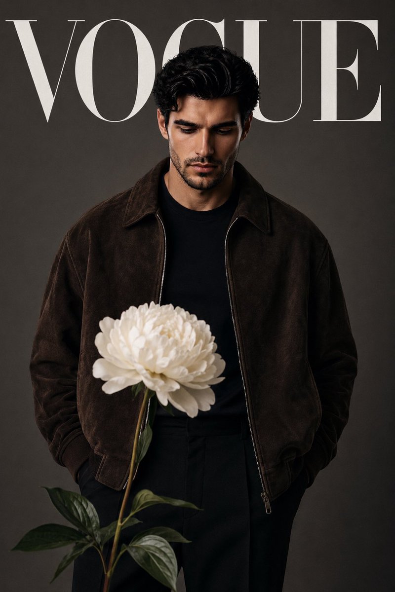 Create a luxury high fashion editorial magazine cover featuring {argument name="subject" default="[YOUR FACE]… - AI提示词参考图，来自西西提示词