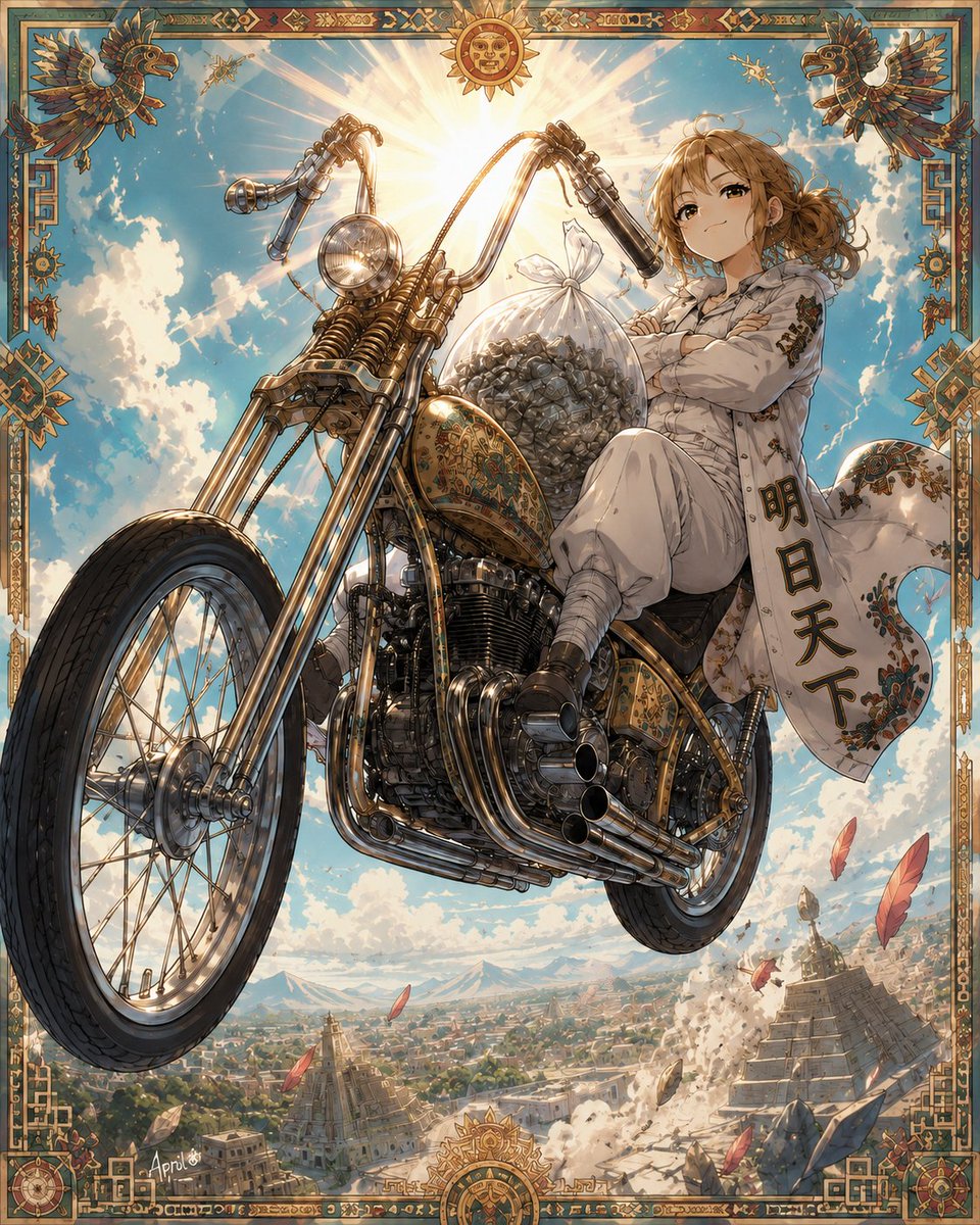 Create a highly detailed vertical anime fantasy illustration of {argument name="character name" default="Apri… - AI提示词参考图，来自西西提示词