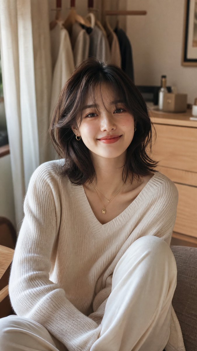 Ultra-realistic DSLR portrait photograph of a naturally beautiful young {argument name="subject" default="Kor… - AI提示词参考图，来自西西提示词