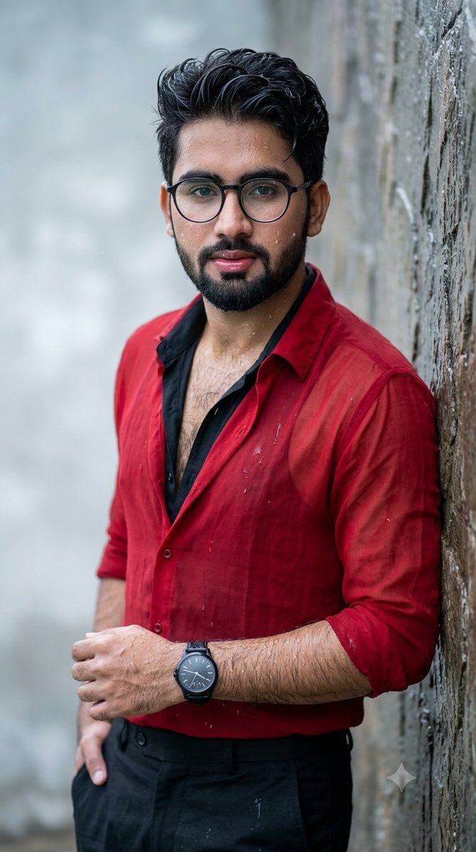 Ultra-realistic wet-look full body of a {argument name="subject age" default="23 years"} handsome man (face 1… - AI提示词参考图，来自西西提示词