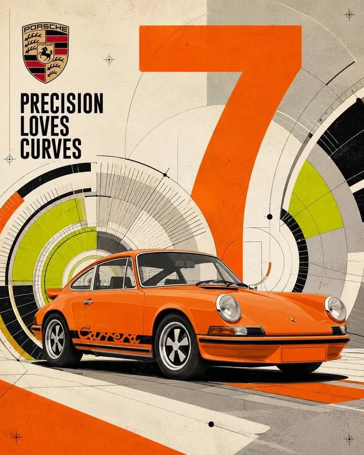 High-impact automotive poster featuring {argument name="vehicle" default="a sleek sports car"} in a sharp sid… - AI提示词参考图，来自西西提示词