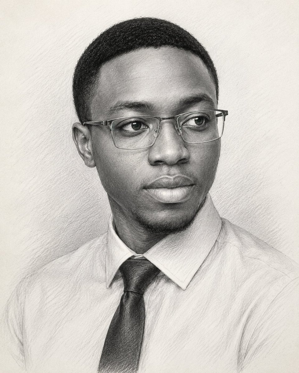 Create an ultra-realistic graphite pencil portrait of {argument name="subject" default="a young Black man"} i… - AI提示词参考图，来自西西提示词