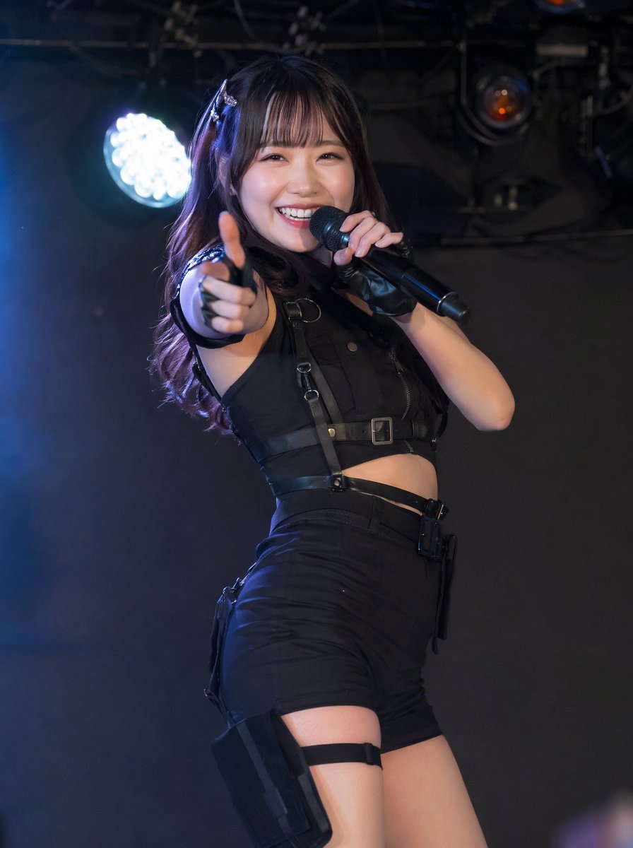 Create a realistic vertical concert photograph of a smiling {argument name="performer description" default="y… - AI prompt reference from CC Prompt Galaxy