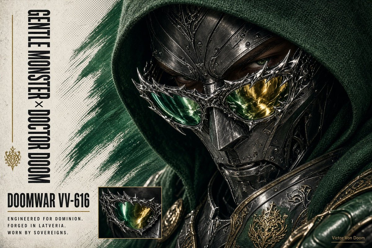 Goal: Create a cinematic dark-fantasy character poster for {argument name="character name" default="Victor Vo… - AI提示词参考图，来自西西提示词