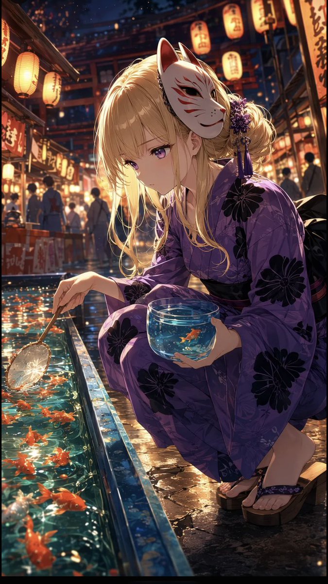 Create a highly detailed vertical anime illustration of {argument name="character name" default="Meru"} at a … - AI提示词参考图，来自西西提示词