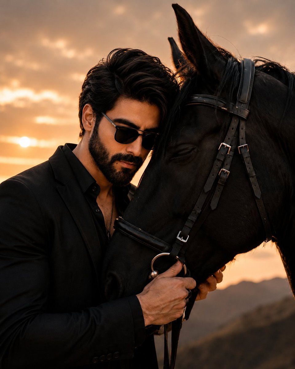 A photorealistic cinematic portrait of a {argument name="subject" default="handsome young South Asian man"} w… - AI提示词参考图，来自西西提示词