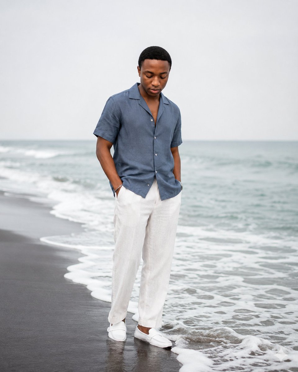 Create a realistic full-body editorial portrait of {argument name="person description" default="a young Black… - AI提示词参考图，来自西西提示词