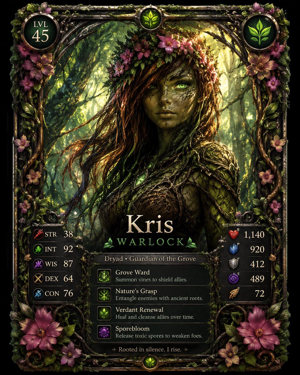 Goal: Create a highly detailed fantasy RPG character card featuring {argument name="character name" default="… - AI提示词参考图，来自西西提示词
