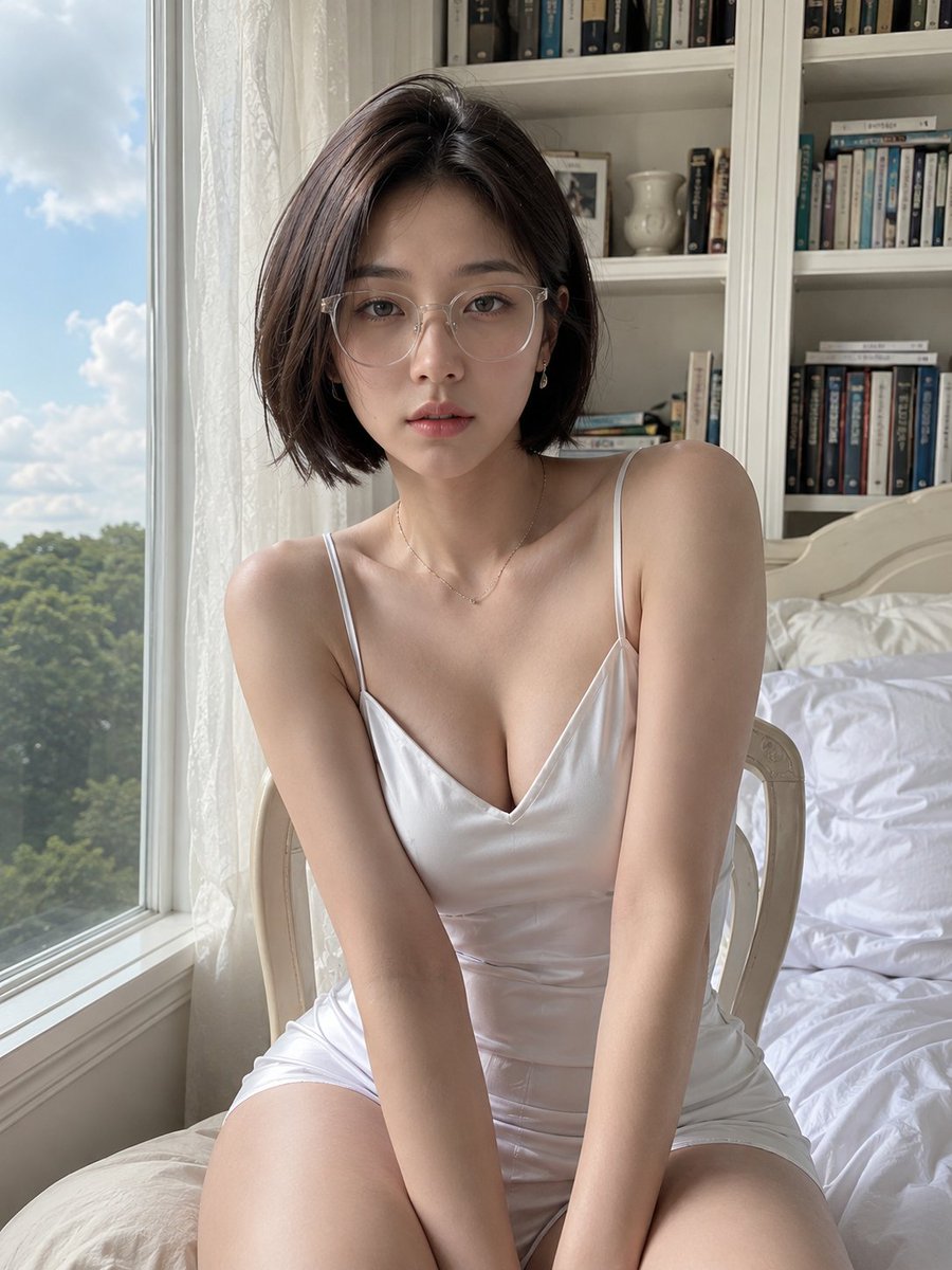 Create a realistic vertical portrait photo of a young East Asian woman with {argument name="hair color" defau… - AI提示词参考图，来自西西提示词