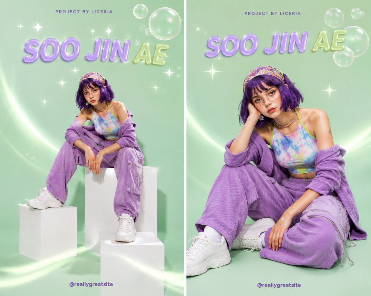 Create a premium Y2K fashion poster featuring the same character, {argument name="character name" default="Wa… - AI提示词参考图，来自西西提示词