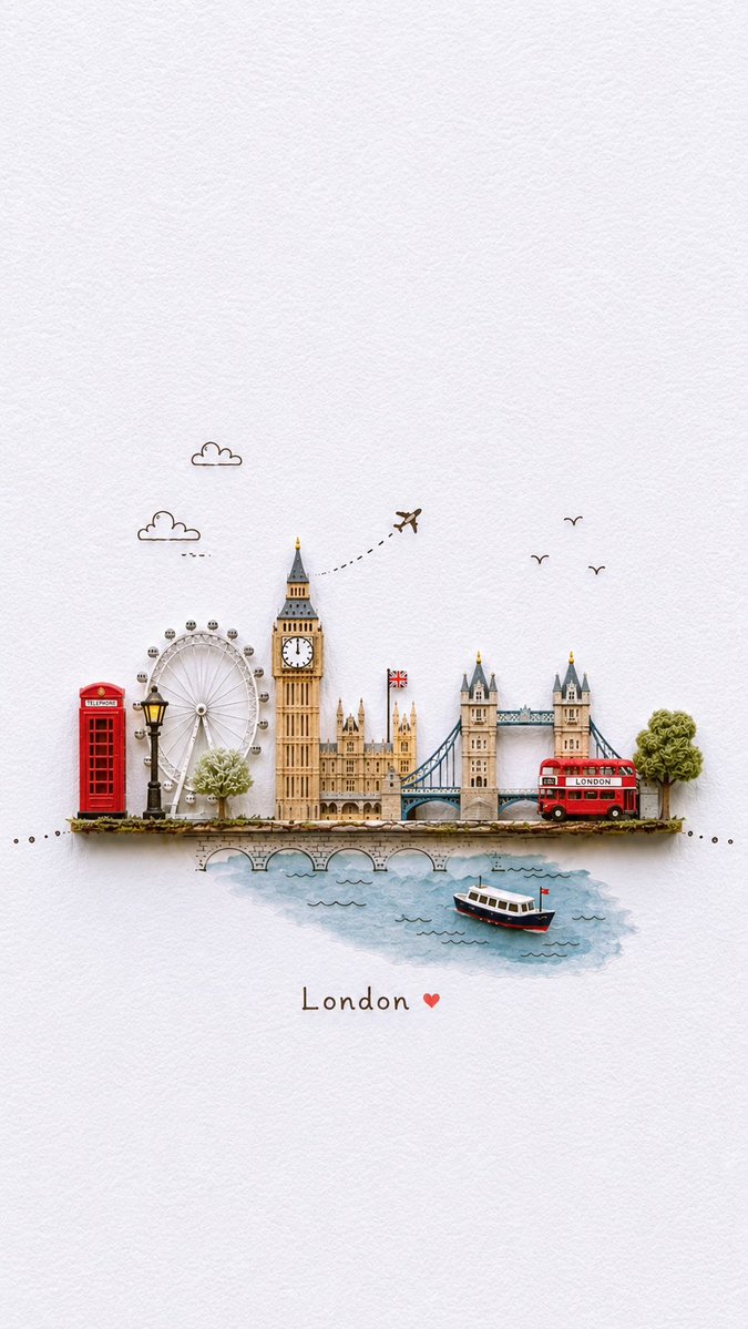 Create a charming miniature 3D paper-craft travel illustration of {argument name="destination" default="Paris… - AI提示词参考图，来自西西提示词