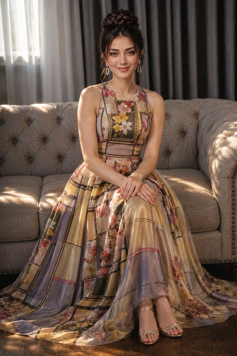 Create an ultra-photorealistic {argument name="portrait type" default="full-body luxury fashion portrait"} us… - AI提示词参考图，来自西西提示词