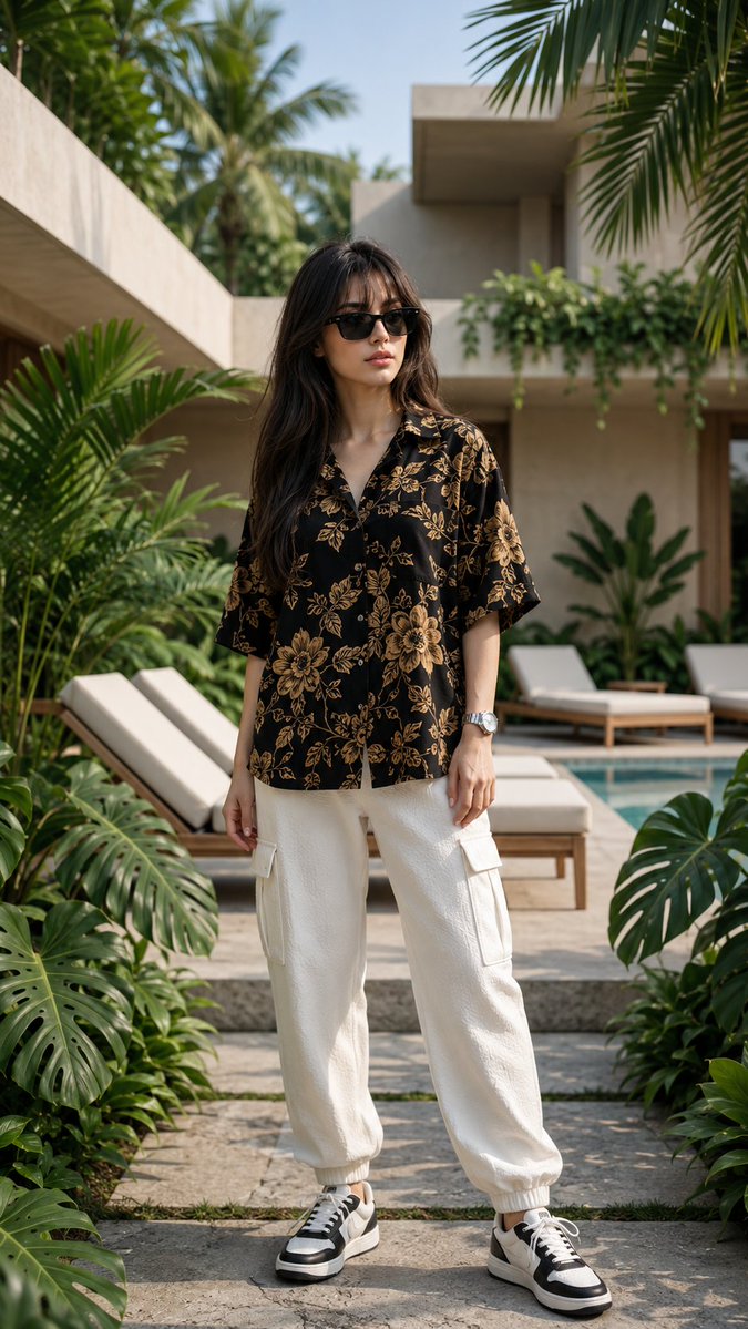 Ultra-photorealistic full-body fashion photo of a {argument name="subject" default="stylish young woman"} sta… - AI提示词参考图，来自西西提示词