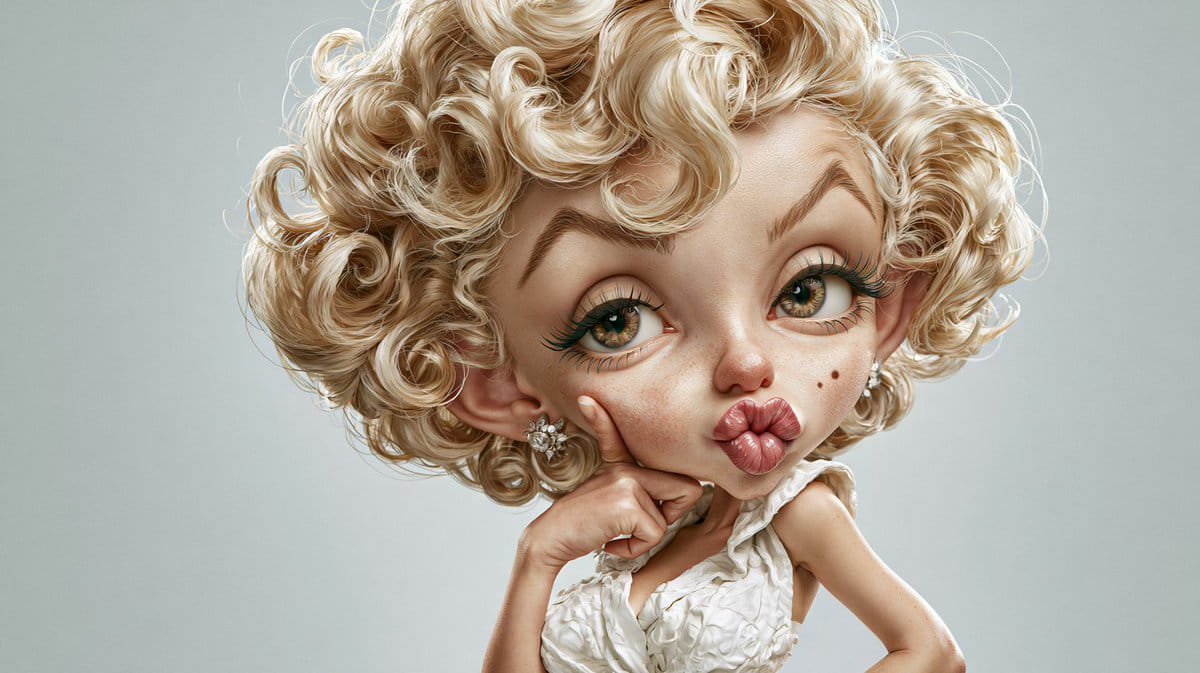 Realistic premium caricature portrait of {argument name="celebrity name" default="[NAME]"}, instantly recogni… - AI提示词参考图，来自西西提示词