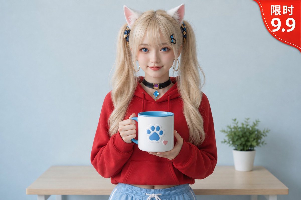 Change the character's top to a {argument name="outfit" default="red hoodie"}, keeping the face, hairstyle, c… - AI提示词参考图，来自西西提示词