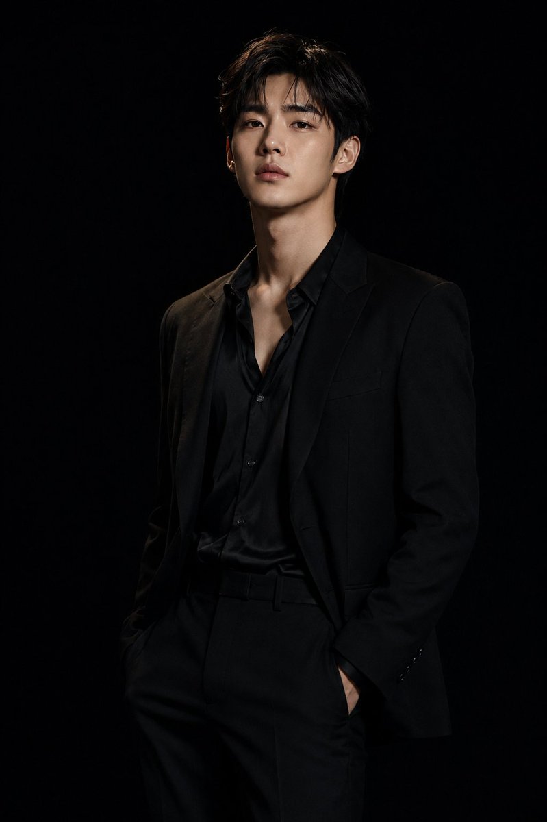 Create an ultra-realistic high-fashion studio photoshoot of a handsome young adult {argument name="ethnicity"… - AI提示词参考图，来自西西提示词