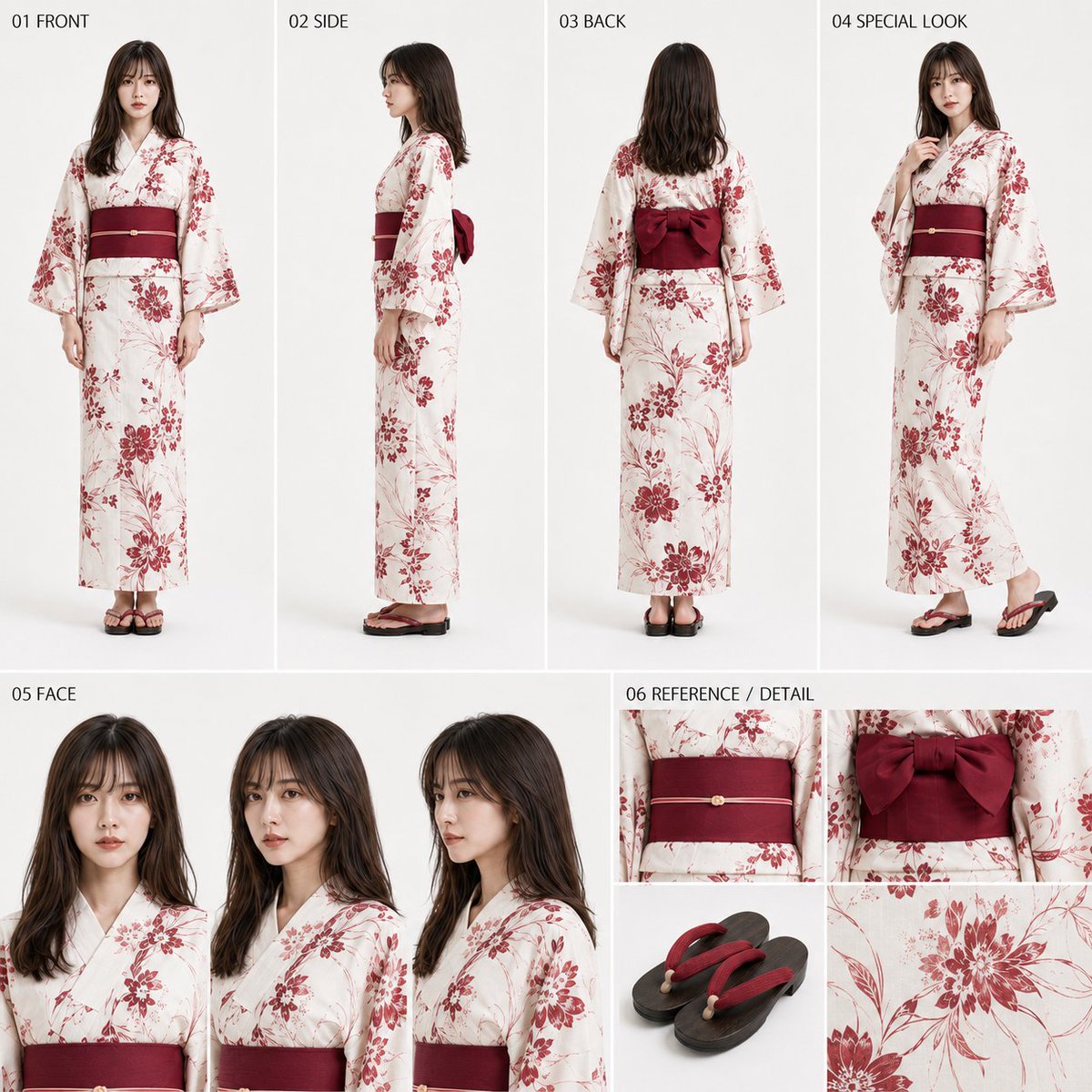 [Final Product to be Created] Using the single full-body reference image of a woman attached along with this … - AI提示词参考图，来自西西提示词