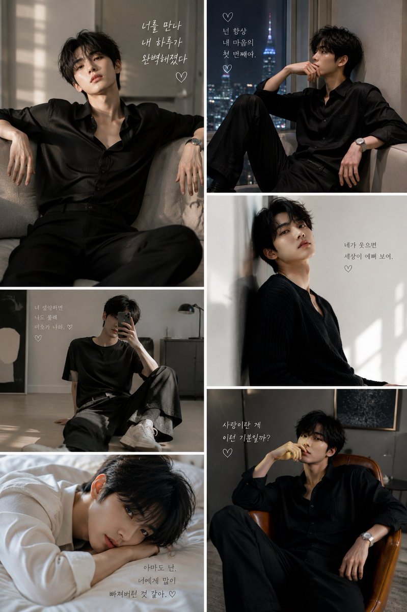 Create a cinematic Korean fashion editorial featuring the SAME attractive young East Asian {argument name="mo… - AI prompt reference from CC Prompt Galaxy