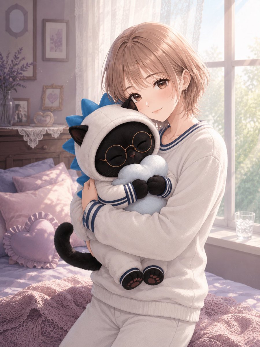Create a soft anime-style vertical portrait of {argument name="character name" default="Haru-chan"}, a gentle… - AI prompt reference from CC Prompt Galaxy