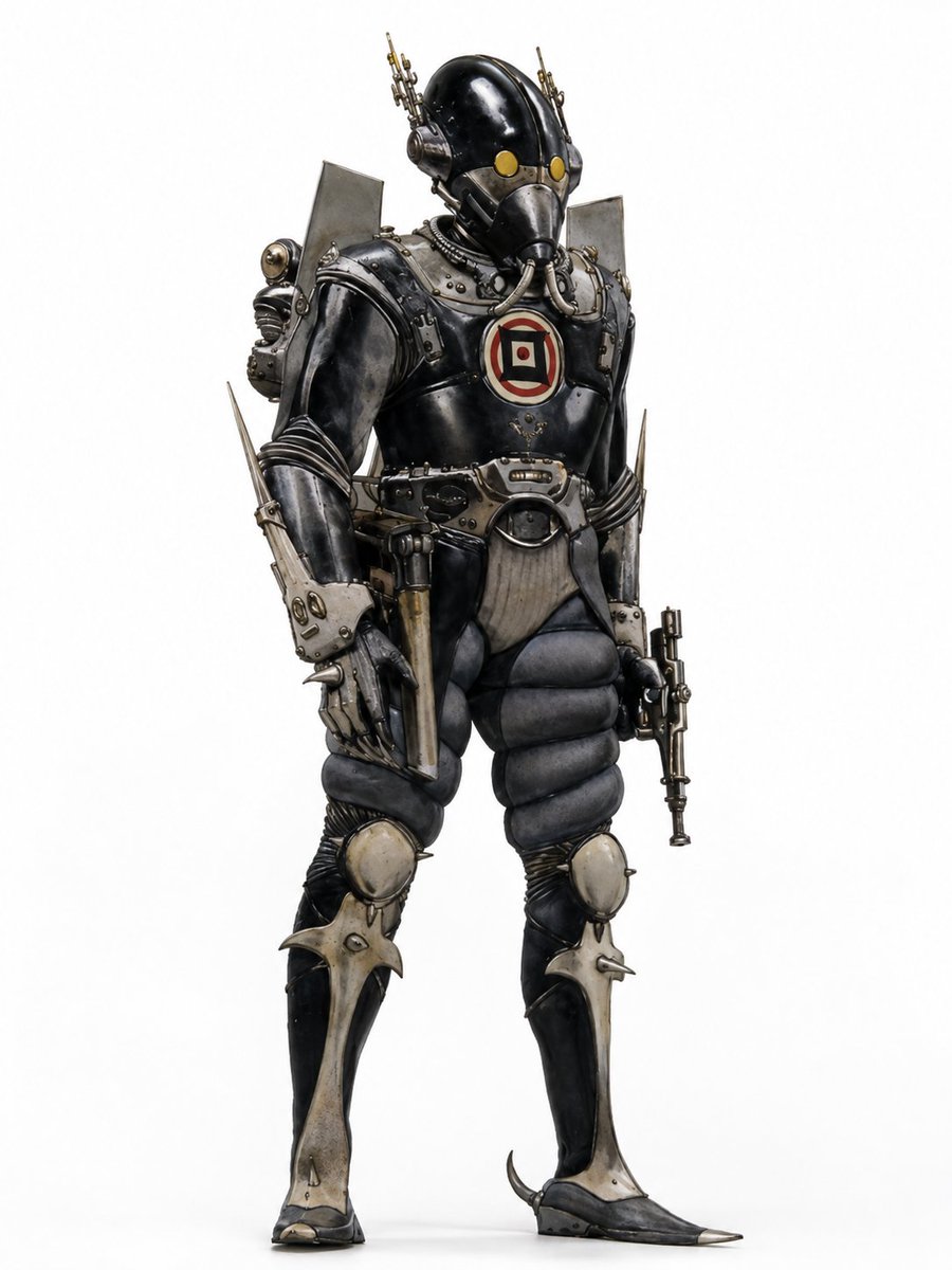 Create a full-body photorealistic studio character concept of a futuristic desert sci-fi soldier inspired by … - AI提示词参考图,来自西西提示词